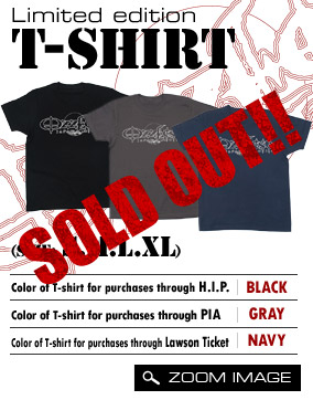 Limited edition T-shirt
Purchase tickets at H.I.P. and get BLACK
Purchase tickets at PIA and get GRAY
Purchase tickets at Lawon Ticket and get NAVY